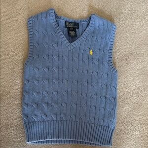 Polo by Ralph Lauren Light Blue Cable Knit Vest